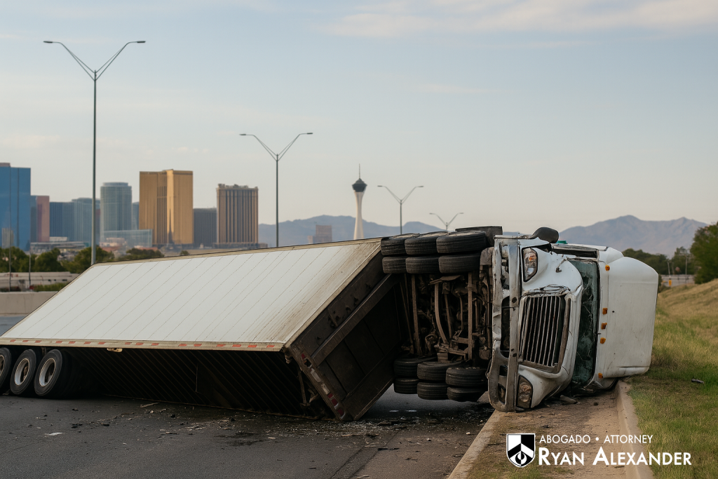 #1 Best Las Vegas truck accident Attorney - Rolleover Accident